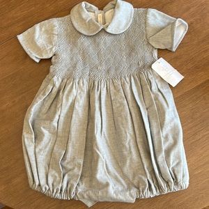 Marie Chantal 12m Smocked Bubble Unisex